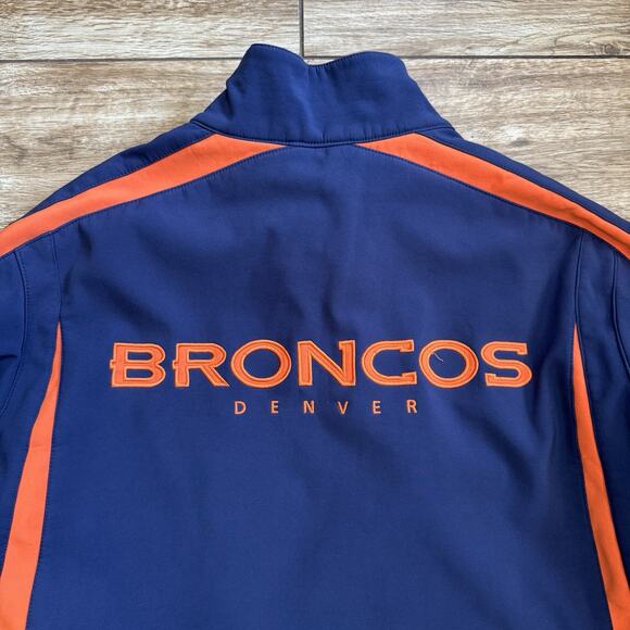 NFL Denver Broncos Blue Orange Full Zip Jacket Coat Size XL Mens Football - Picture 11 of 12